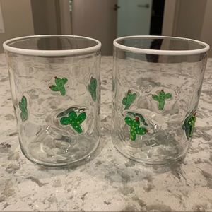 Anthropologie Bonita Cactus Juice Glasses 🌵 set of 2